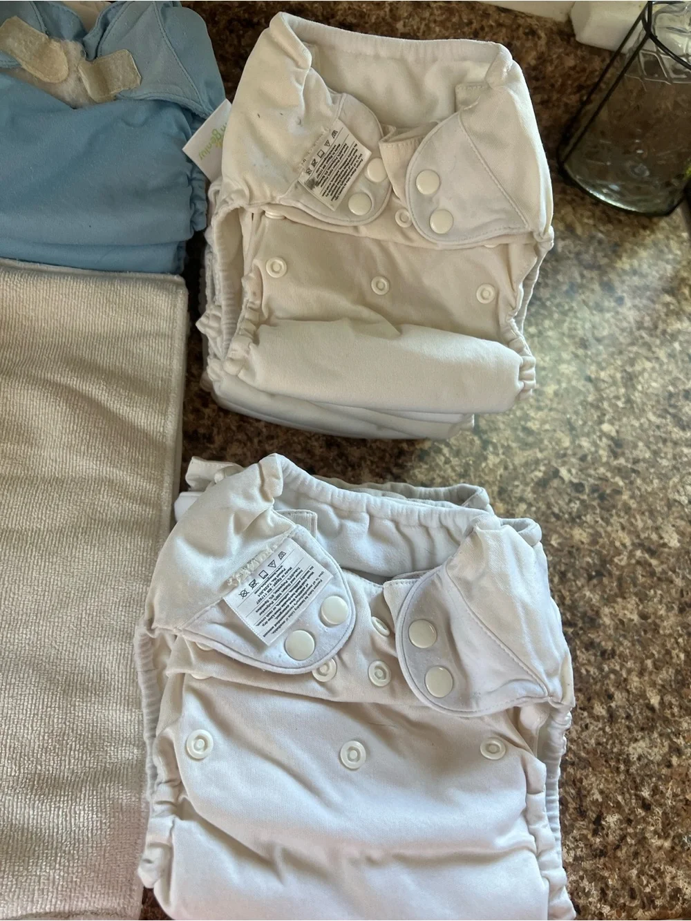 Adjustable Green & Light Green Cloth Diaper Covers for Kids